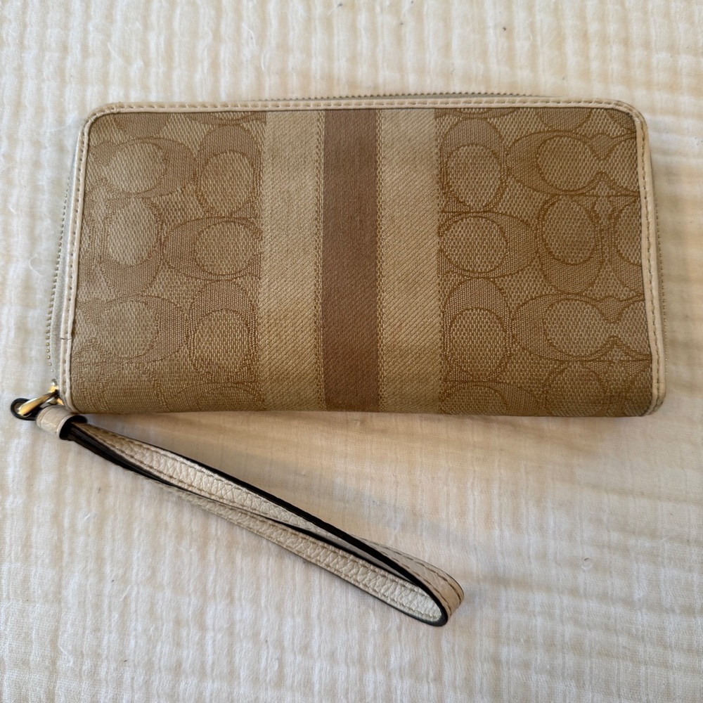 Coach Signature Canvas Bag & Matching Wallet Set - Picture 7 of 10